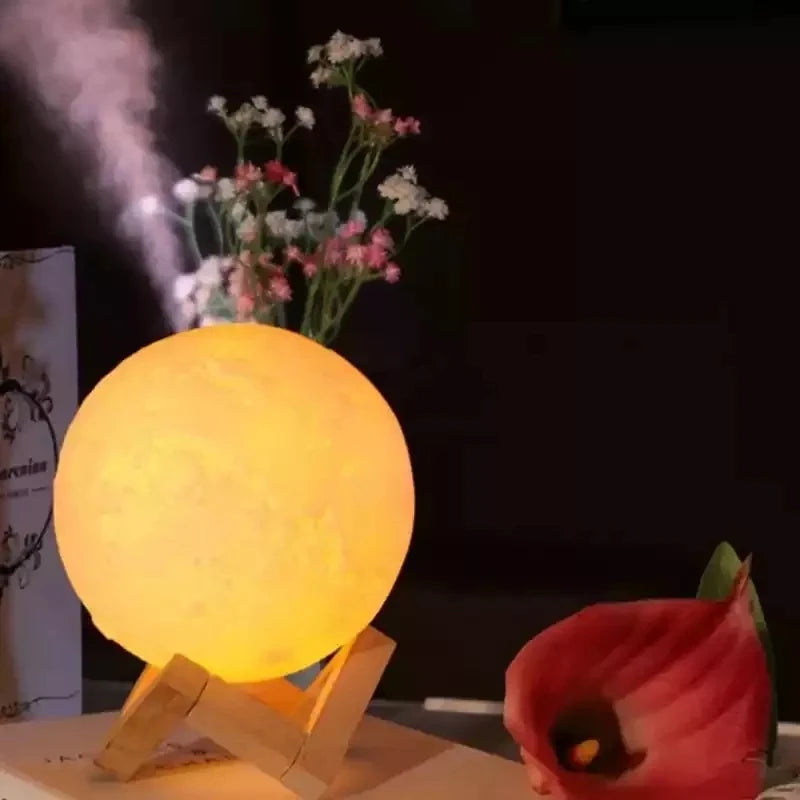Luminária umidificador lua cheia 3D