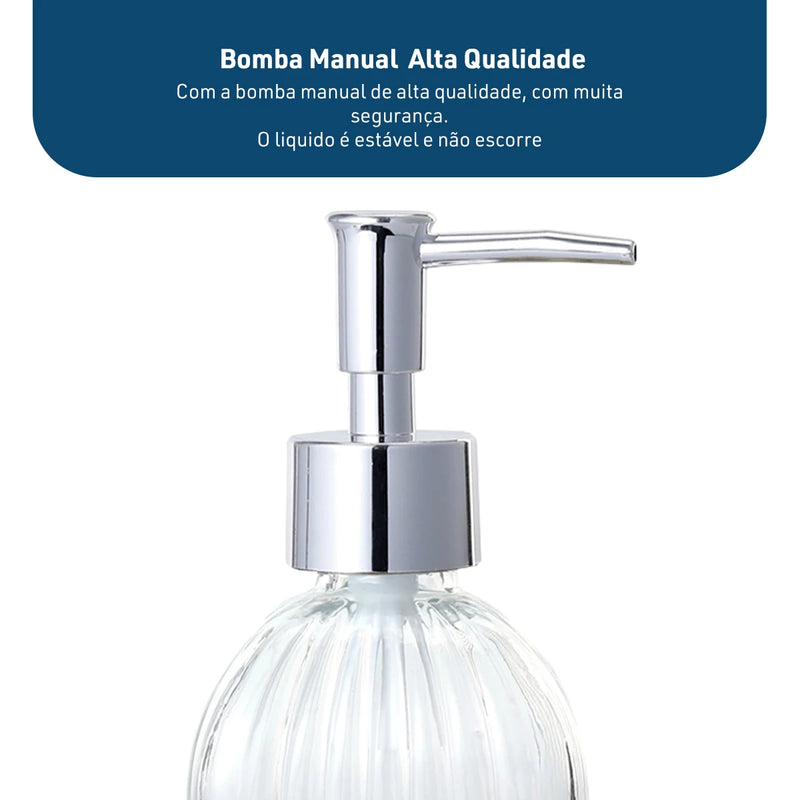 Dispenser para sabonete líquido de vidro