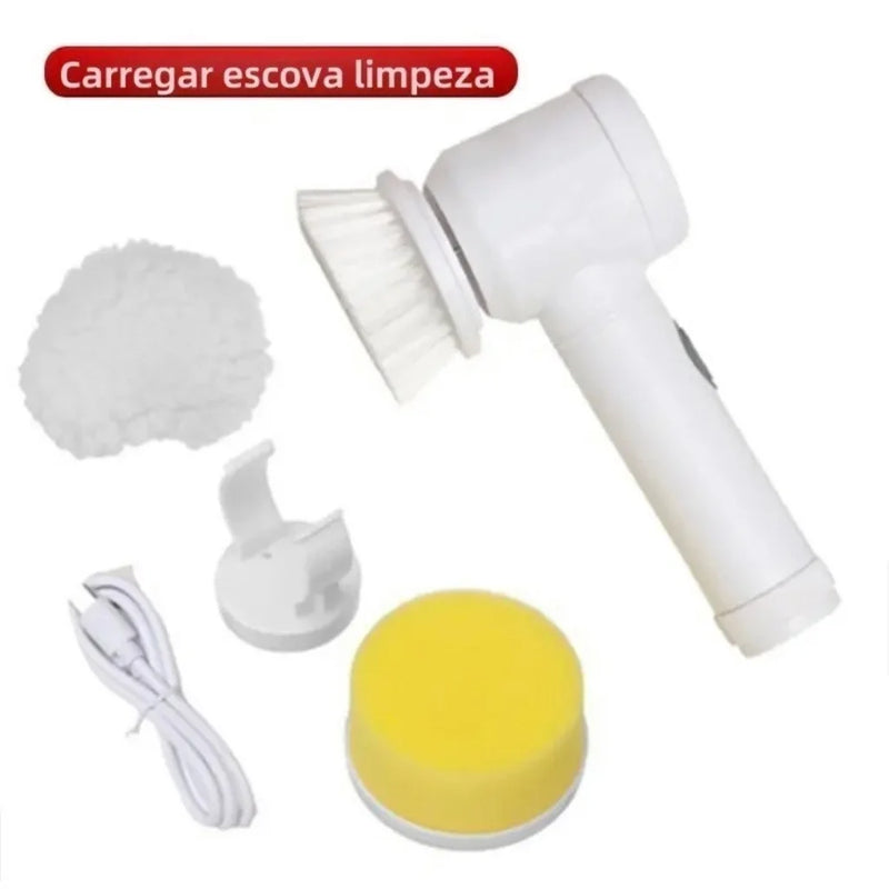 Escova de Limpeza Elétrica 5 em 1 sem fio, Limpador Multiuso Prático