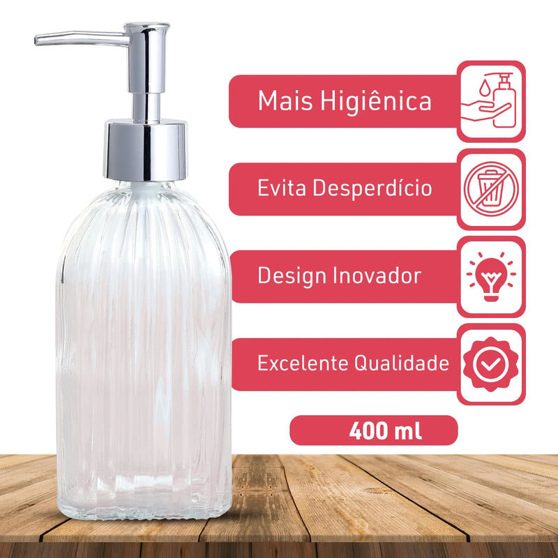 Dispenser para sabonete líquido de vidro