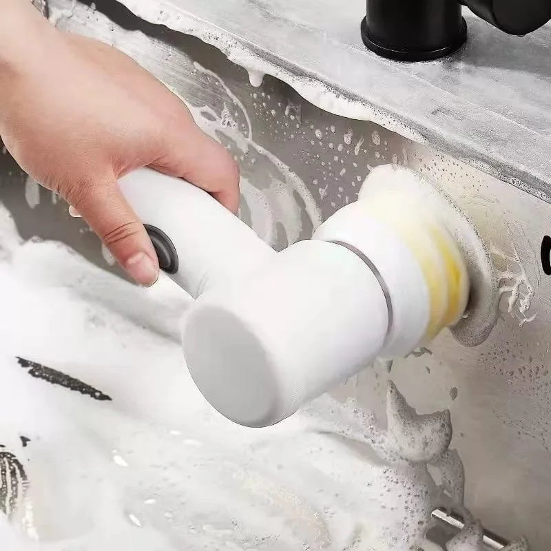 Escova de Limpeza Elétrica 5 em 1 sem fio, Limpador Multiuso Prático