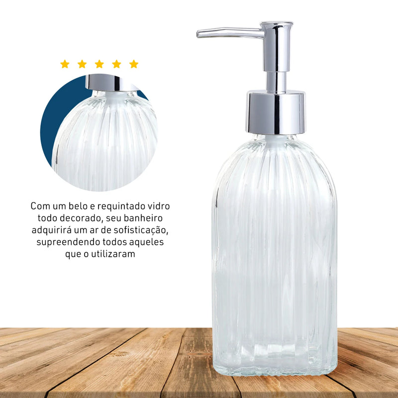 Dispenser para sabonete líquido de vidro