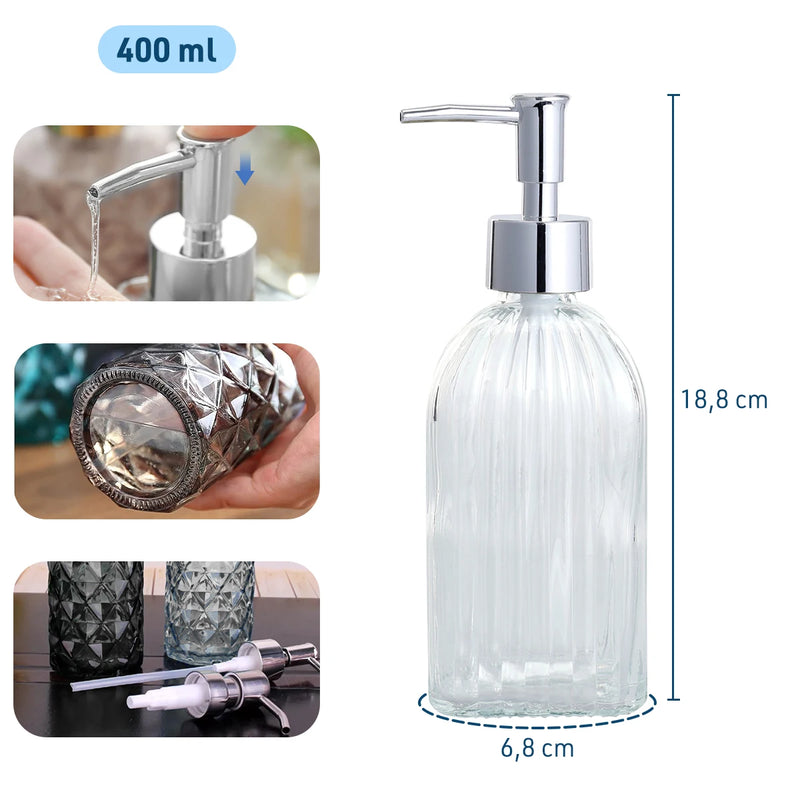Dispenser para sabonete líquido de vidro