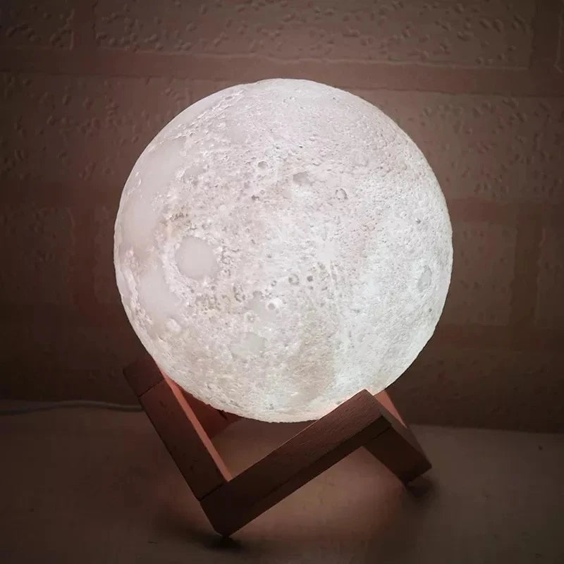 Luminária umidificador lua cheia 3D
